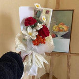 Crochet, Gift For Her, Crochet Gift, Crochet Flower, Flowers Bouquet, Home Decor, Crochet Rose,Home Decoration, Gift Ideas