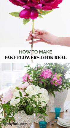 Fake Flower Arrangements -Make Them Look Real DIY Flower Delivery