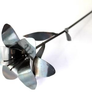 Metal Flower, Metal Lily, 11th Anniversary, 6th Anniversary, 4th Anniversary, Wedding Bouquet, Wedding Flowers