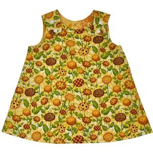 Baby Dress - Size 3 to 6 months - Sunflowers