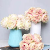 1 Bunch 5x Artificial Peony Flower Bridal Bouquet Hydrangea Home Wedding Decor