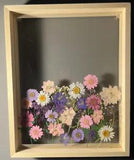 Pink And Purple Pressed Flower Art