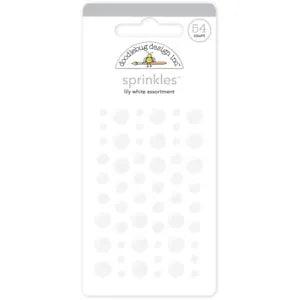 NEW LISTINGDoodlebug Sprinkles Adhesive Glossy Enamel Dots-Lily White, 54/Pkg MONOS-4013