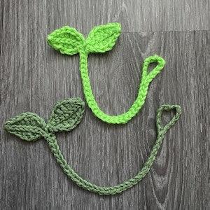 Crochet Sprout Leaf Headphone Accessory/Bookmark/Cable Cord Organizer