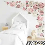 Cover 200cm the Whole Wall Large Watercolor Pink White Peony Flower Wall