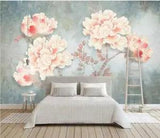 3D Peony Flower A22 Wallpaper Wall Mural Removable Self-adhesive Sticker Zoe