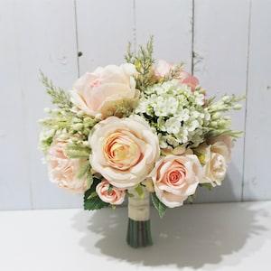 Shades of Blush Bridal Bouquet, Blush Peony Bridal Bouquet, Blush Color Wedding Bouquet, Pink Flower Bouquet, Blush Wedding