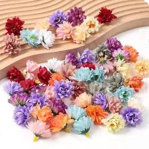 20pcs Carnation Artificial Flower Gift Wrap Scrapbooking Art Craft Decorations