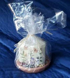 Heart Shaped Pressed Flowers Candle