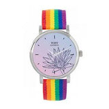 Toff London TLWS-70055 Ladies Blue Water Lilies Flower Watch