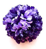 3.5" Lavender & Purple Carnation Artificial Silk Fake Flower Hair Clip