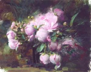 Pino Giclee Canvas S/# "Peonies" Beautiful pink peony flowers with coa 24x30