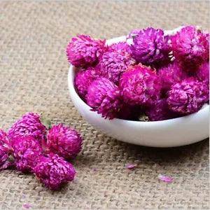 Stunning Round Globe Amaranth Natural Dry Flowers Head For Indoor Decoration New