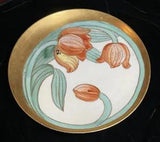 Pickard Hand Painted Tulips  & Gold 8 3/4 inch Plate Circa 1903-1912 Haviland