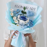 Crochet Flower Bouquet, Crochet Flowers, Crochet Bouquet, Yarn Flowers, Crochet Rose, Crochet Tulip, Eternal Flower, Christmas Gift