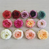 5pcs 5cm Silk Peony Artificial Flower Heads Wedding Party Home Room...