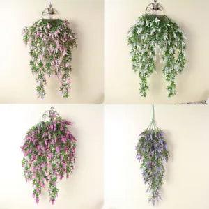 Lavender Wall Decoration Living Room Plant Hanging Hanging Fake Plastic Flowers