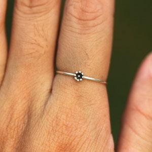 925 silver flower ring