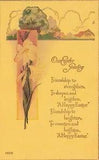 1910's Easter Postcard Easter Lily - Our Easter Greeting UNPOSTED E295