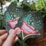 Illustrated Vinyl Sticker | Backyard Gardener | Gardening | Waterproof Die-Cut Glossy Sticker | Green Plants | Floral | Nature | BeeAndAster