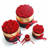 Real Preserved Rose Flower With Box Wedding Mothers Day Gift Romantic For Women