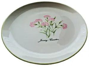 Vintage Birth Month and Flower JANUARY Carnation 7.5 In. Plate Birthday Gift