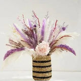 Natural Pampas Grass Bouquet,Dried Flower Bouquet - 17 Inches Pampas Grass