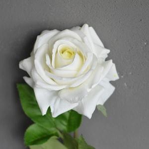 29.5" Cream White Roses, Real Touch Artificial Garden Flowers, Gifts|Wedding/home/holiday Decorations, DIY Florals/Bouquets/Centerpieces