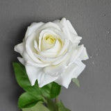 29.5" Cream White Roses, Real Touch Artificial Garden Flowers, Gifts|Wedding/home/holiday Decorations, DIY Florals/Bouquets/Centerpieces