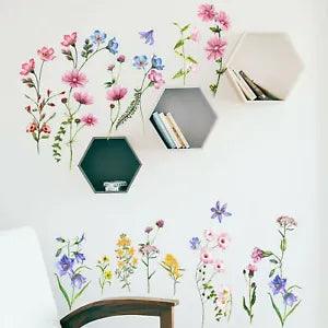 Removable Peony Flowers Wall Sticker Art Mural Decal DIY Home Room Decor PVC