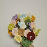 Crochet Calla Lily Bouquet Beautiful Room Decor Knitted Flowers