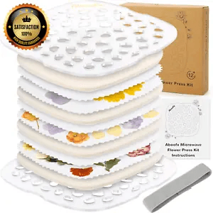 3 Layers Microwave Flower Press Kit, Quick Flower Press Kit for Adults in Minute
