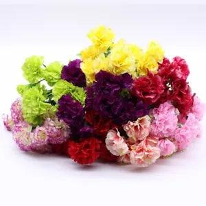 Artificial Flowers Fake Carnation Arrangement Artificial Flower Centerpiece