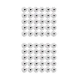 60 Pcs Carnations Craft Artificial Flower Silk Spherical Heads Wedding Decoed