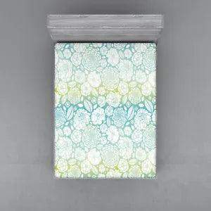 Vintage Flowers Fitted Sheet Cover with All-Round Elastic Pocket in 4 Sizes