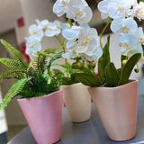 Flower pot, plant pot, orchid pot in different colors, ceramic, planter