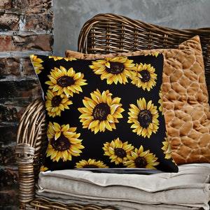 Cottage Core sunflower pillow cover, sunflower pillows, sunflower decor, cottage core decor, home decor, pillows, gift idea