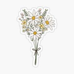 Daisy Stickers for Sale Flower Delivery