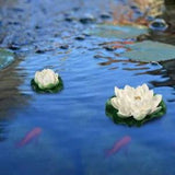 Floating Plants Water Lily Artificial Lotus Flower Leaf-Pond 6PCS / New