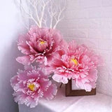 Artificial Peony Flower Head Decoration Fake Flowers Wedding Background Arch New