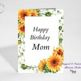 Sunflowers 5x7 Birthday Card, Sunflower Bithday, Bday Mom, Card for Aunt, Card for Sister, Birthday Card for Nana, Missing You, See more!
