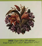 Alice Godkin Petit Point Kit 2 Thread Cotton Floss 1052 Tiger Lilies Violets NOS
