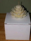 Volcanica All Natural Beeswax WATER LILY Ivory Candle Island of Bali - NIB