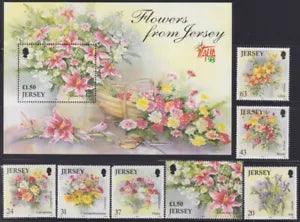 F-EX35439 JERSEY UK ENGLAND MNH 1998 LILIES FLOWER FROM JERSEY FLORES ITALY?98.