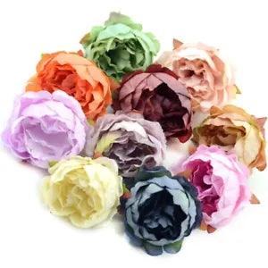 5pcs 5cm Peony Flower Head Silk Artificial Flower For Wedding Decoration