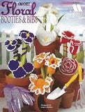 Floral Booties & Bibs Crochet Cute Rose Pansies Tiger Lilies Calla Lilies Color