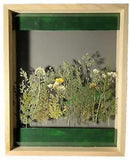 Green Pressed Flower Art