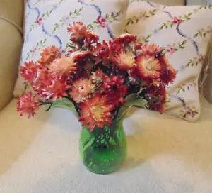Dried Flower Everlastings Bundle 40 Stems Apricot Strawflowers Bouquet Weddings