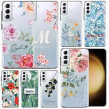 For Samsung Galaxy A13 A14 A03S A53 5G Flower Soft Personalised Phone Case Cover