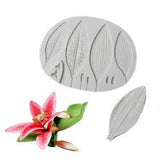 Chocolate Baking Mould Bud Leaf Lily Flower Silicone Cake Fondant Decor Mold DIY